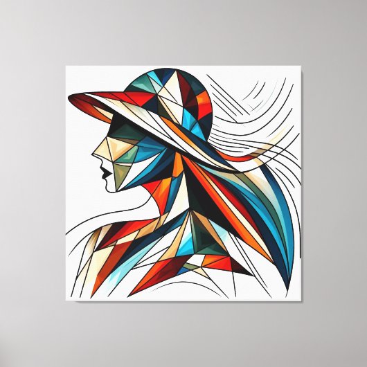 Opvallende visuele illustraties #8 canvas afdruk (Voorkant)