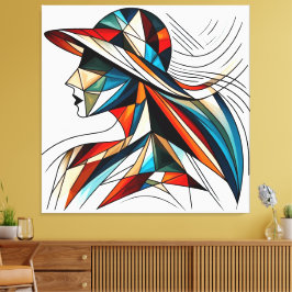 Opvallende visuele illustraties #8 canvas afdruk