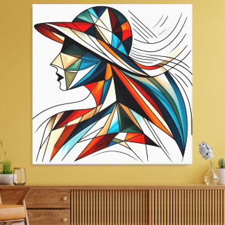 Opvallende visuele illustraties #8 canvas afdruk