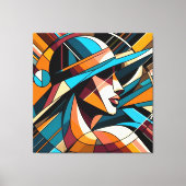 Opvallende visuele illustraties #9 canvas afdruk (Voorkant)