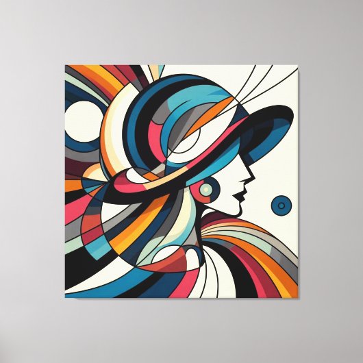 Opvallende visuele kunstwerken #10 canvas afdruk (Voorkant)