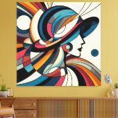 Opvallende visuele kunstwerken #10 canvas afdruk (Insitu (Woonkamer))