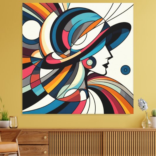 Opvallende visuele kunstwerken #10 canvas afdruk (Insitu (Woonkamer))