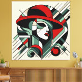 Opvallende visuele kunstwerken #11 canvas afdruk (Insitu (Woonkamer))