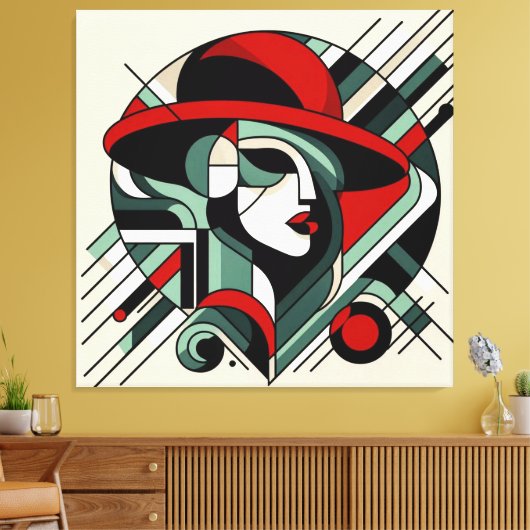 Opvallende visuele kunstwerken #11 canvas afdruk (Insitu (Woonkamer))