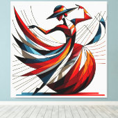 Opvallende visuele kunstwerken #12 canvas afdruk (Insitu (Houten vloer))