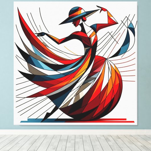 Opvallende visuele kunstwerken #12 canvas afdruk (Insitu (Houten vloer))