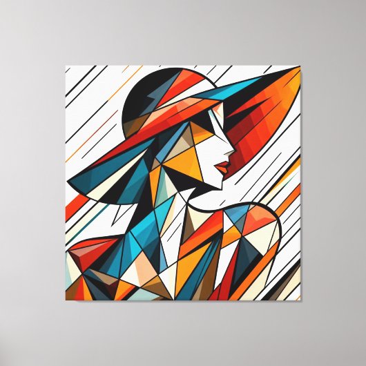 Opvallende visuele kunstwerken #13 canvas afdruk (Voorkant)