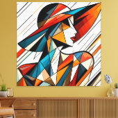 Opvallende visuele kunstwerken #13 canvas afdruk (Insitu (Woonkamer))