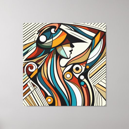 Opvallende visuele kunstwerken #14 canvas afdruk (Voorkant)