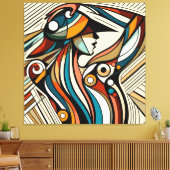 Opvallende visuele kunstwerken #14 canvas afdruk (Insitu (Woonkamer))