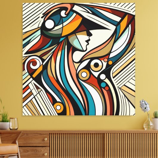 Opvallende visuele kunstwerken #14 canvas afdruk (Insitu (Woonkamer))