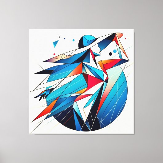 Opvallende visuele kunstwerken #15 canvas afdruk (Voorkant)