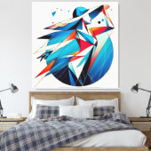 Opvallende visuele kunstwerken #15 canvas afdruk (Insitu (Slaapkamer))