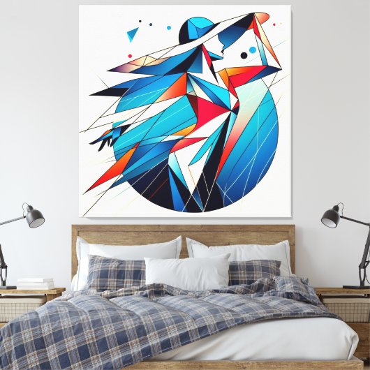 Opvallende visuele kunstwerken #15 canvas afdruk (Insitu (Slaapkamer))