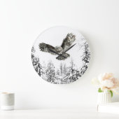 Opvallende vogelgriep Waterverf in prachtige sneeu Grote Klok (Huis)