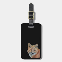 Opvallende vos bagagelabel