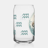 Opvallende Waterman Symbool Kunstwerk Blikvorm Glas (Voorkant)