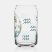 Opvallende Waterman Symbool Kunstwerk Blikvorm Glas (Achterkant)