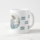 Opvallende Waterman Symbool Kunstwerk Grote Koffiekop (Voorkant rechts)