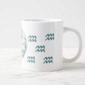 Opvallende Waterman Symbool Kunstwerk Grote Koffiekop (Rechts)