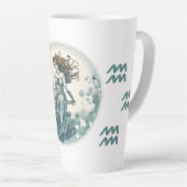 Opvallende Waterman Symbool Kunstwerk Latte Mok (Rechterhoek)