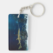 Opvallende zeeduivel sleutelhanger (achterkant)