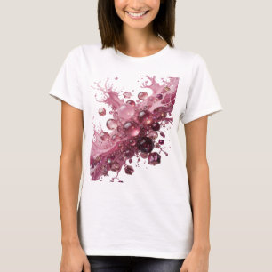 Opvallende zilveren ABSTRACTE KUNST Draagbare Kuns T-shirt