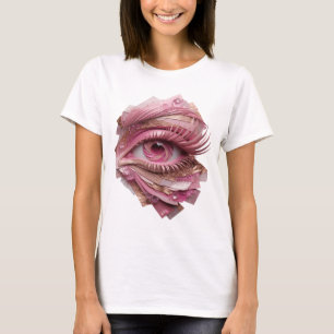 Opvallende Zilveren ALL SEEING EYE Citaat Design T-shirt