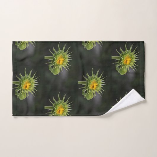 Opvallende zonnebloem bad handdoek (Handdoek)