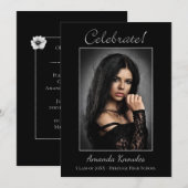 Opvallende zwarte en witte fotograaf kaart (Voorkant / Achterkant)