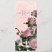 Opvang menu menu menu informeel, Roos Trellis Vint (Achterkant)