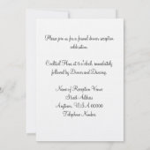 Opvang Uitnodiging Witte Weddenschap Laurel (Achterkant)