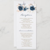 Opvang van blauwe rozen, huwelijkshotel kaart (Voorkant)