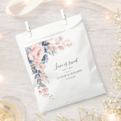 Opvang van botanische bruiloft met roze Floral Bedankzakje (Geknipt)