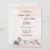 Opvang van het roze zonnestraalhuwelijk kaart (Voorkant)