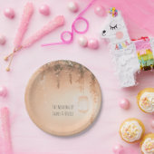 Opvang van roze droombijtende regenwouden papieren bordje (Feest)