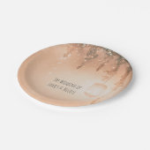 Opvang van roze droombijtende regenwouden papieren bordje (Gekanteld)