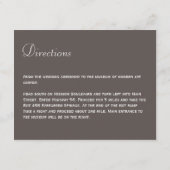 Opvang voor roze lotusbloem grijze bruiloft informatiekaartje (Achterkant)