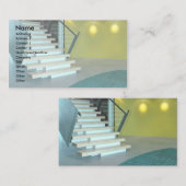 Opvanggebied en trap voor bedrijfsontwerp S Informatiekaartje (Voorkant / Achterkant)