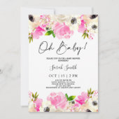 Opvlieger anemone Baby shower Kaart (Voorkant)