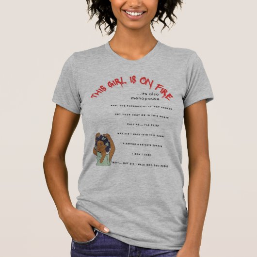 Opvliegers & Sass: het menopauze T-shirt dat het k (Voorkant)