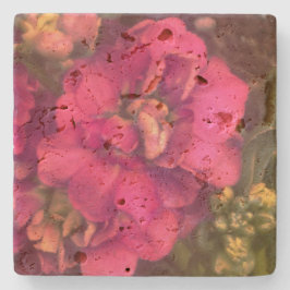 Opvliegfloreel opvliegend roze stenen onderzetter