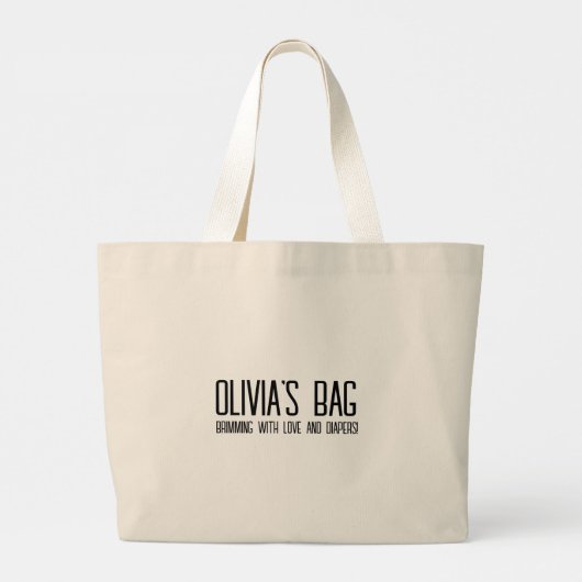 Opvoed Waarheden | Grappige moedertas Grote Tote Bag (Achterkant)