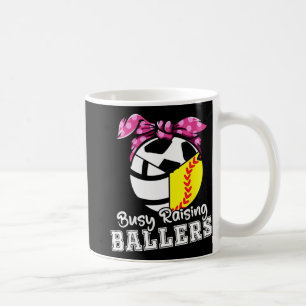 Opvoeden Ballers - Grappig Softbal Volleybal Voetb Koffiemok