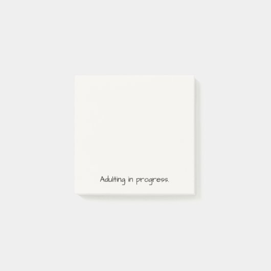 Opvoeden in uitvoering | Minimalistisch grappig ca Post-it® Notes (Voorkant)