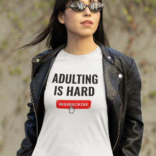 Opvoeden Is Moeilijk - Uitschrijven Aanpasbare Q T-shirt
