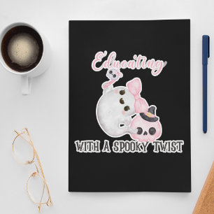 Opvoeden met een spooky twist Halloween Docent Vierkante Sticker