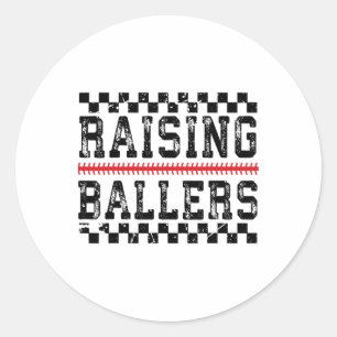 Opvoeden van kinderen Leuke voetbalsport moeder va Ronde Sticker