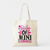 Opvoeder van Mini Mensen Tote Bag (Achterkant)